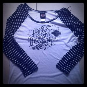 Harley Davidson 3/4 sleeve tshirt